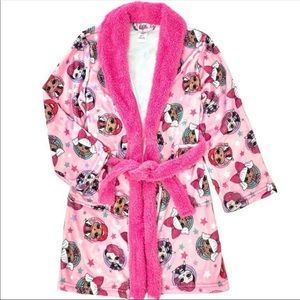Omg Lol Surprise Dolls Cozy Girls Robe Size 4T NWT